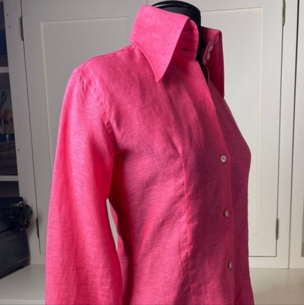 💯 Domenico Vacca Italian Linen Blouse
